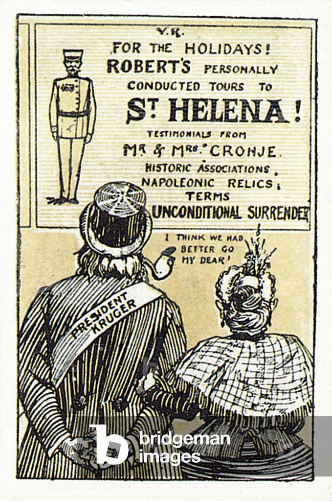 Cigarette card, Boer War cartoon (litho)