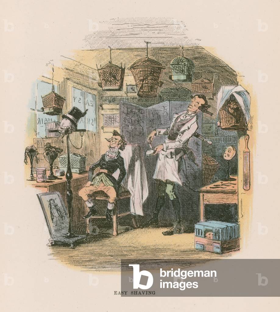 Illustration for Martin Chuzzlewit (colour litho)