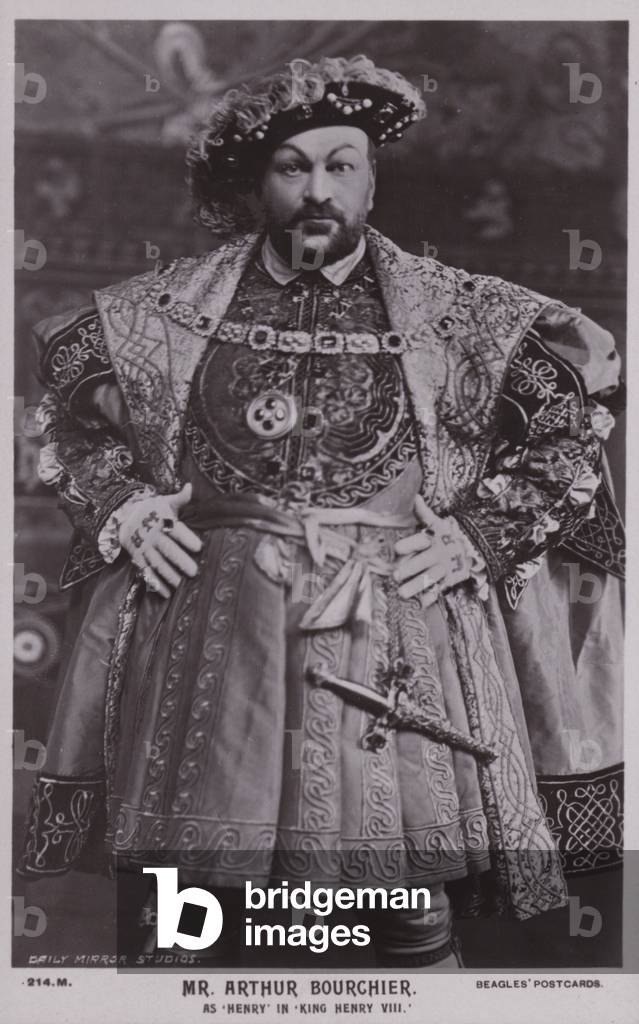 Mr Arthur Bourchier in King Henry VIII (b/w photo)
