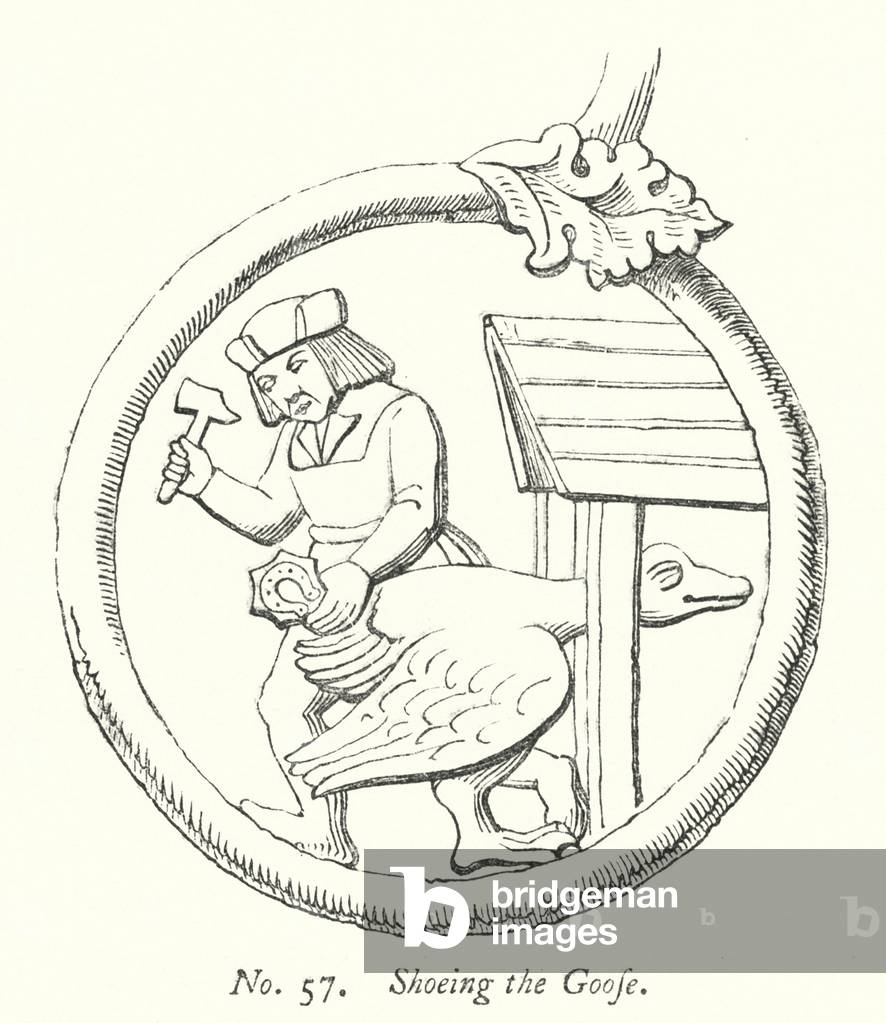 Shoeing the Goose (engraving)