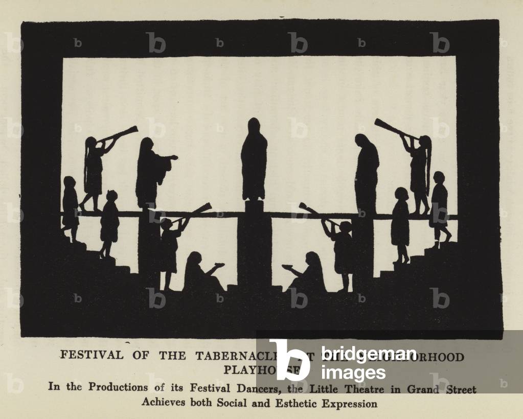 Festival of the Tabernacles at the Neighborhood Playhouse (litho)
