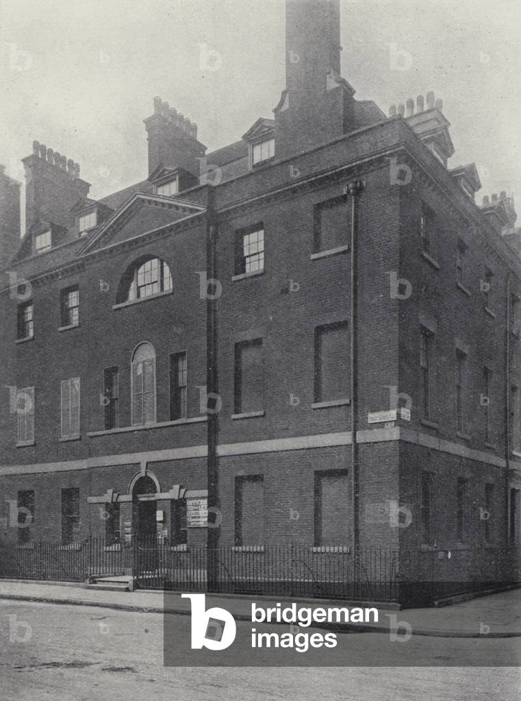 London, No 5 Bloomsbury Square, 1750 (b/w photo)