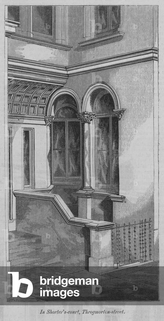 In Shorter's court, Throgmorton street (engraving)