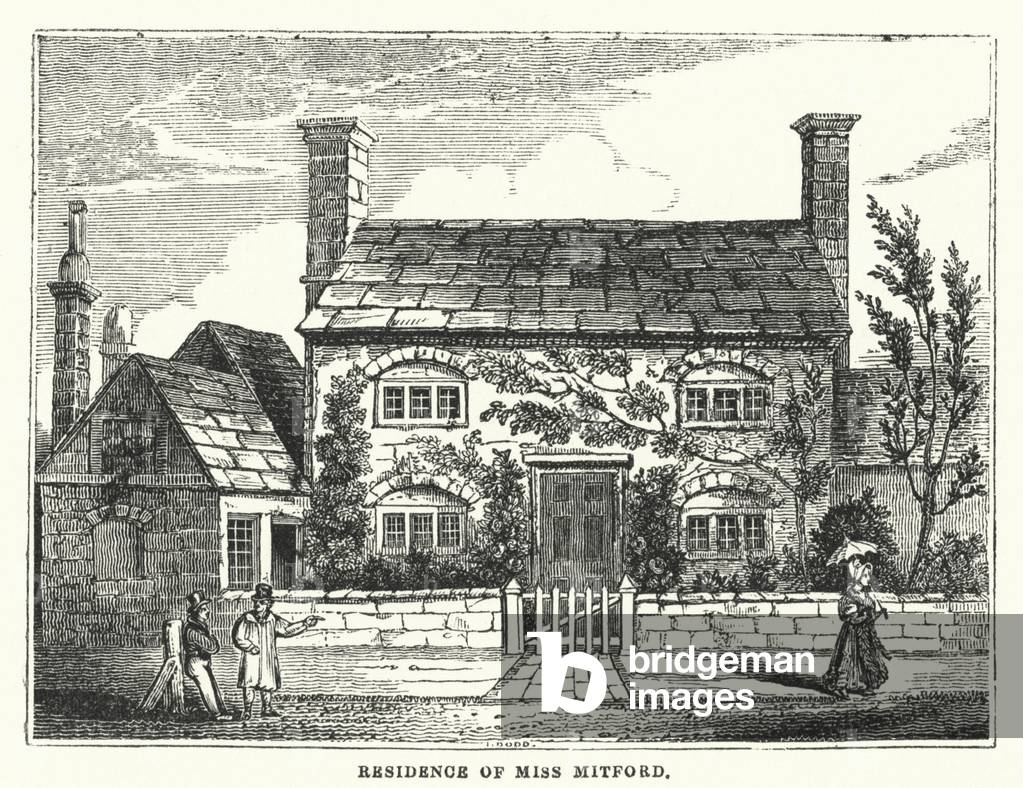 Residence of Miss Mitford (engraving)