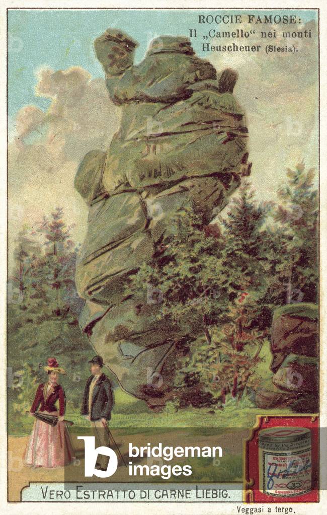 Camel Rock, Heuscheuer Mountains, Silesia (chromolitho)