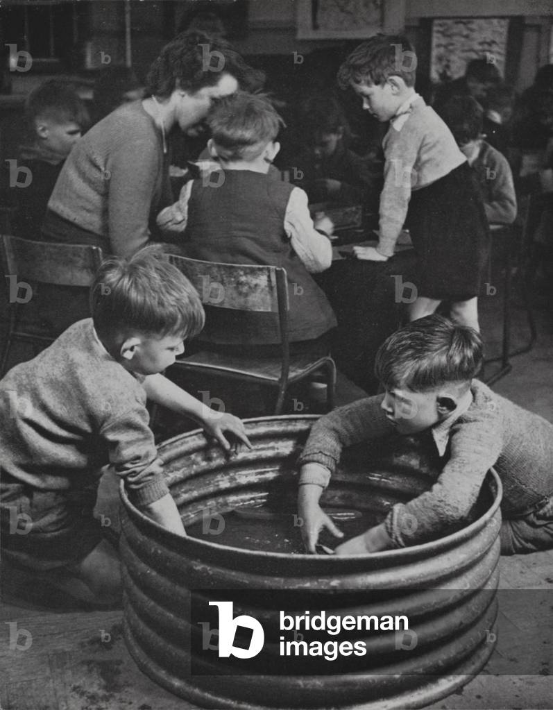 Moving and Growing, Physical Education in the Primary School, 1950s (b/w photo)