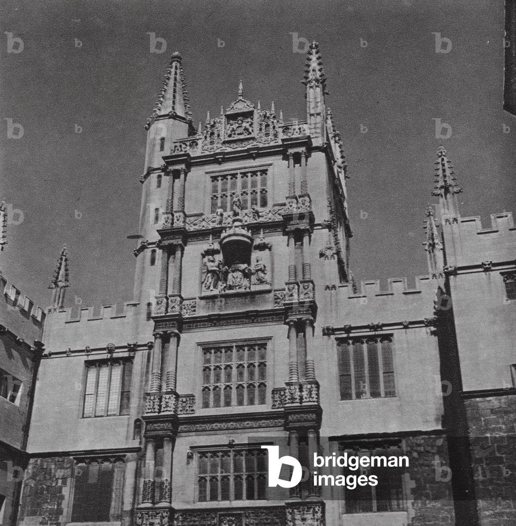 Oxford: The Tower of Five Orders (b/w photo)