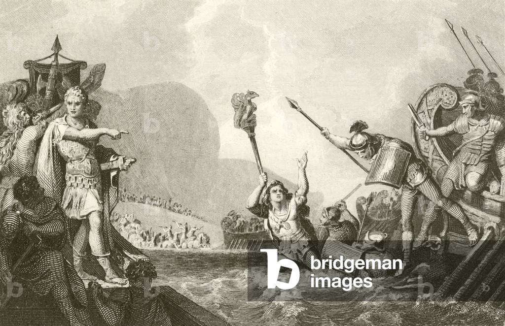 Landing of Julius Caesar (engraving)