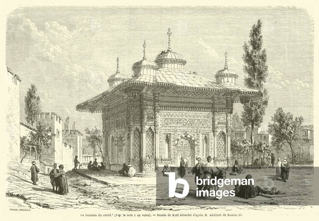La fontaine du serail (engraving)