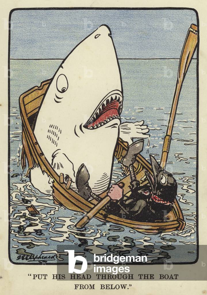 Illustration for Bubbles in Birdland (colour litho)