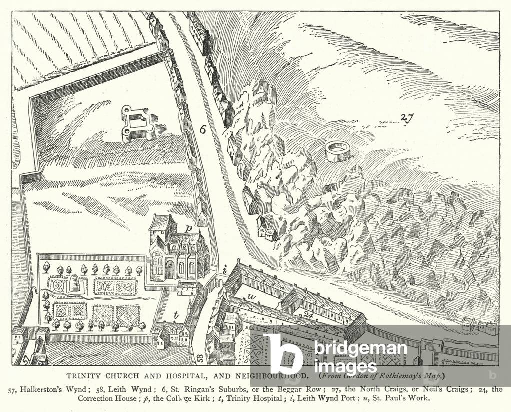 Trinity Church and Hospital, and Neighbourhood (engraving)