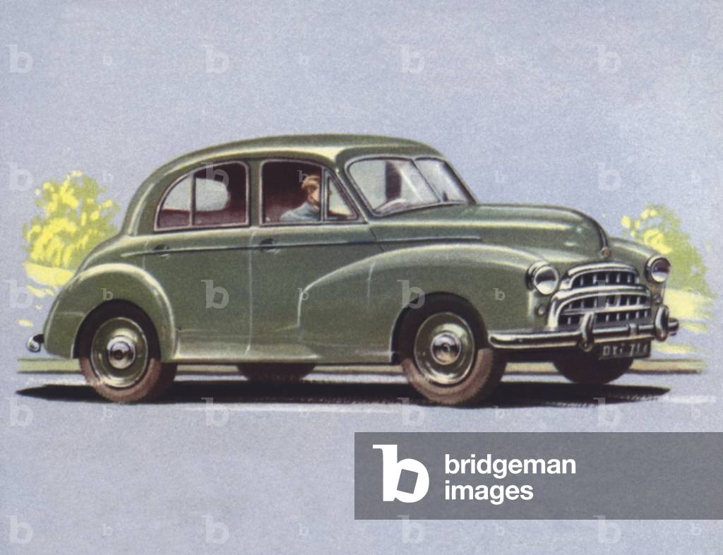 Britain, Morris Oxford Saloon (colour litho)