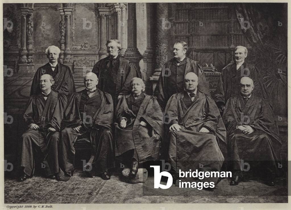 The Supreme Court of the United States in 1889 (b/w photo)