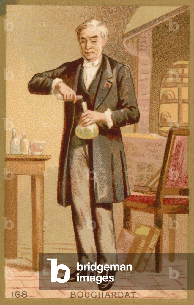 Apollinaire Bouchardat, French pharmacist (chromolitho)