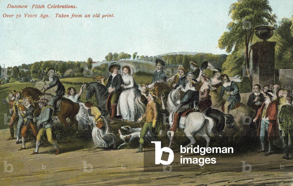 Dunmow Flitch Celebrations (colour litho)