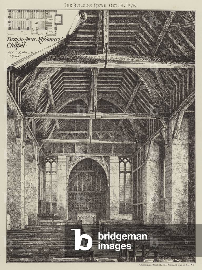 Design for a Missionary Chapel (engraving)