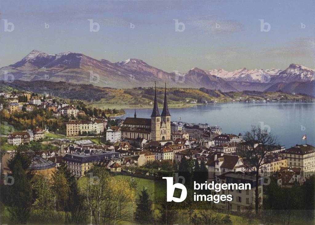 Luzern, Rigi u Alpen (colour photo)