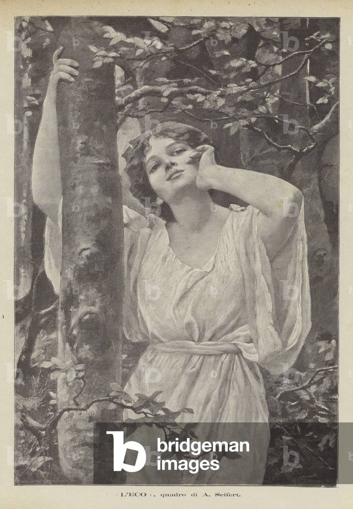 L'Echo, painting by A Seifert (litho)