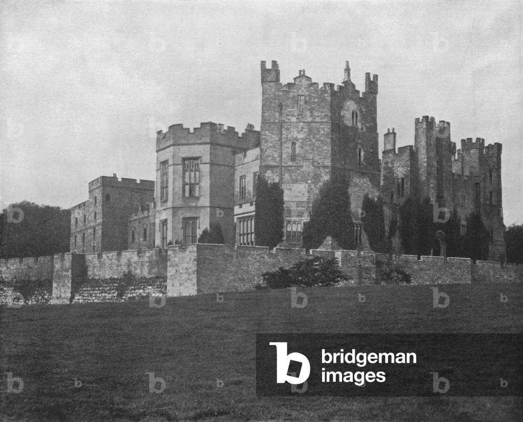 Raby Castle (b/w photo)