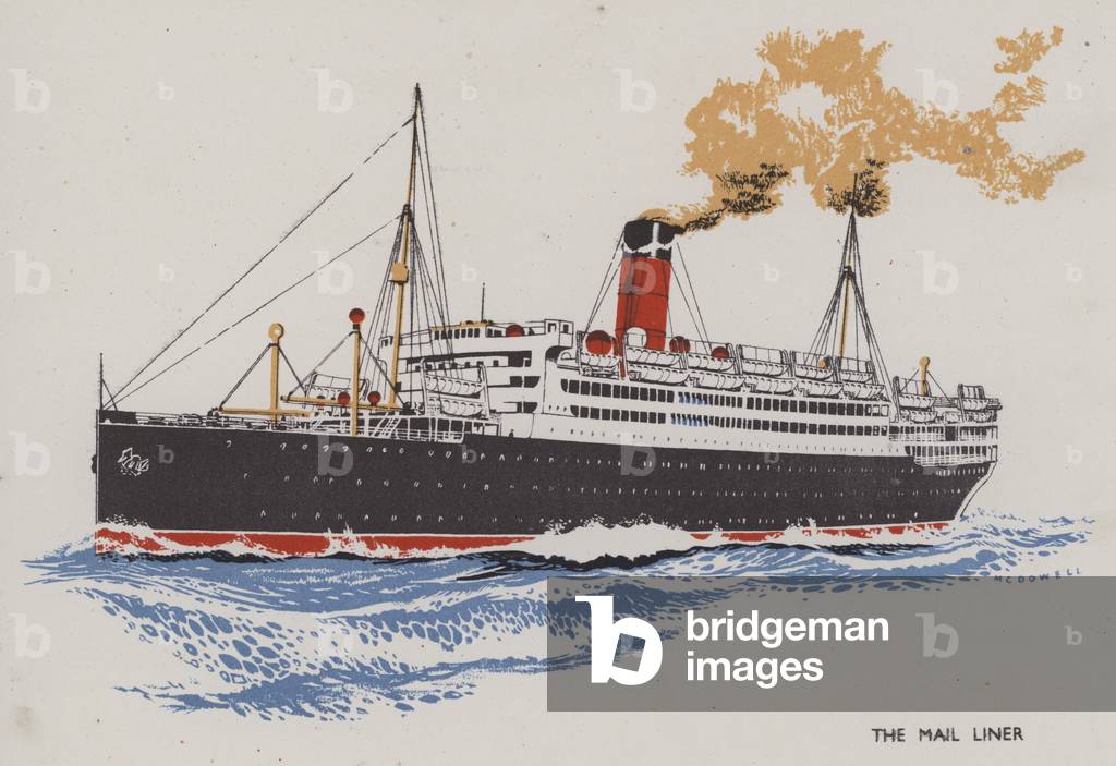 The Mail Liner (colour litho)