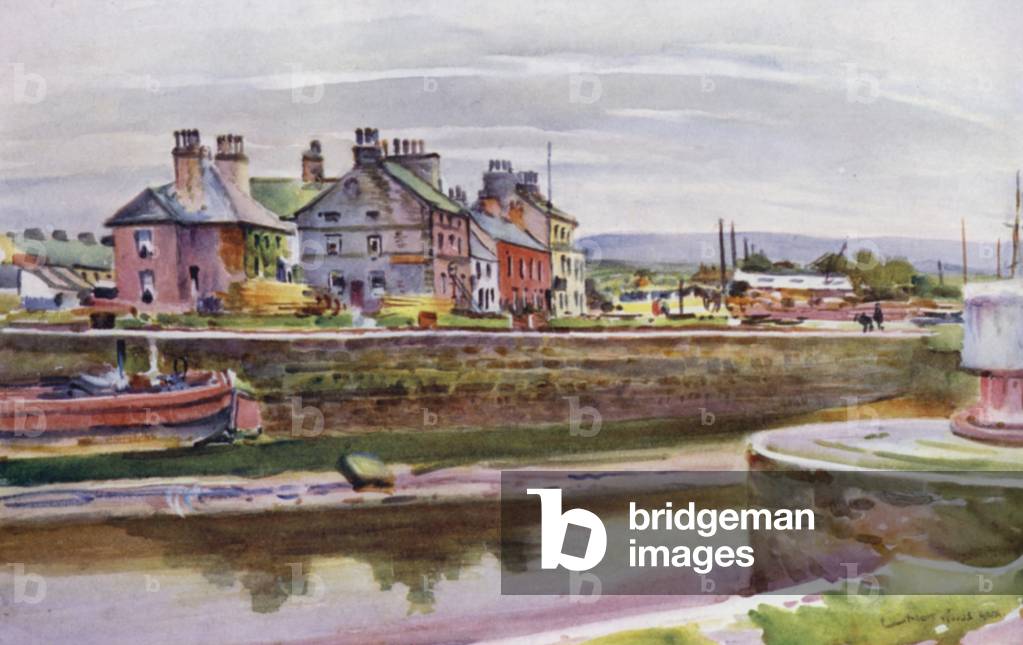 Glasson, on the Lune (colour litho)