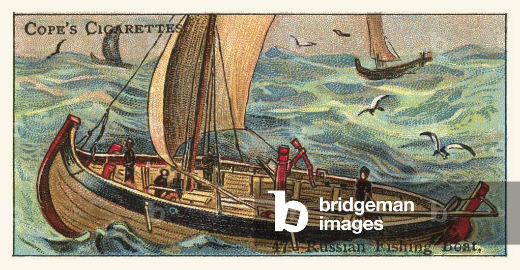 Russian Fishing Boat (chromolitho)