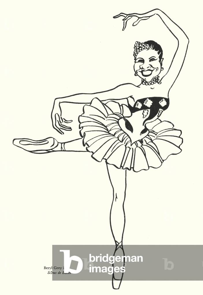 Beryl Grey in Scenes de Ballet (litho)