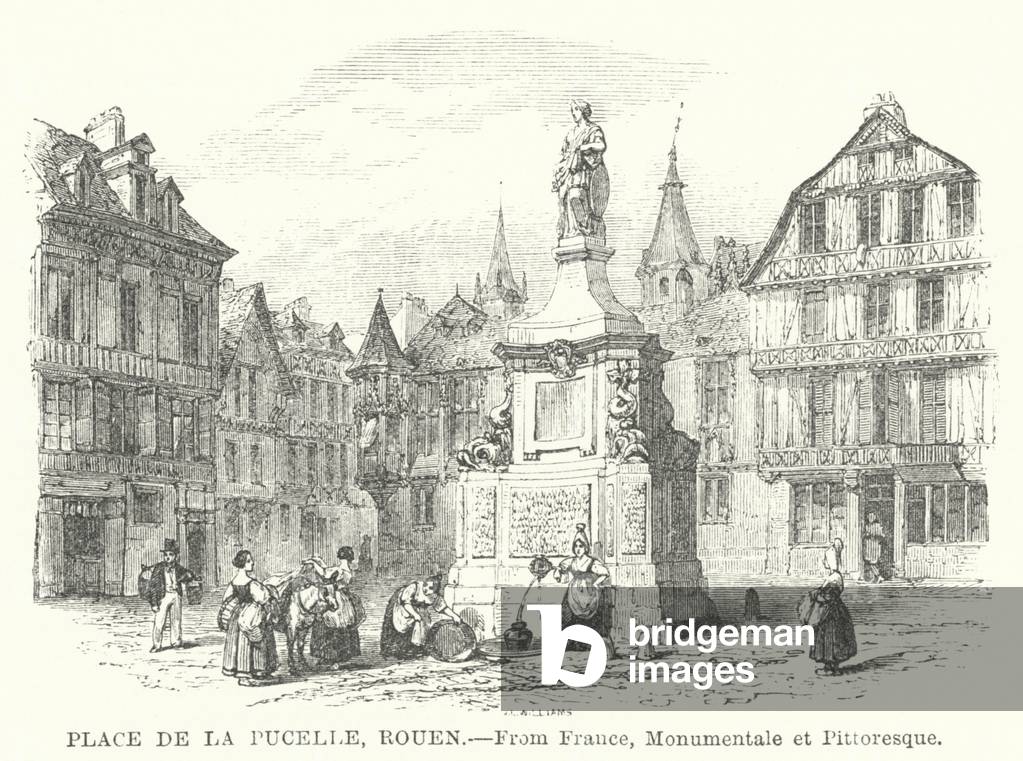 Place de la Pucelle, Rouen (engraving)