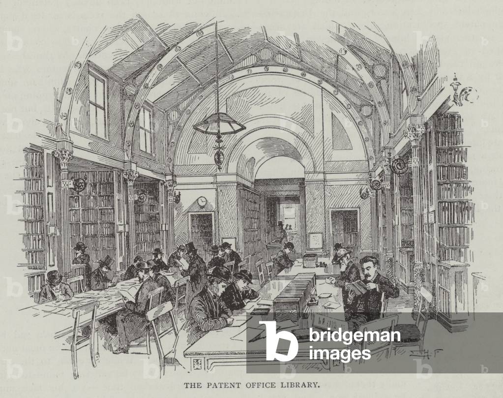 The Patent Office Library (engraving)