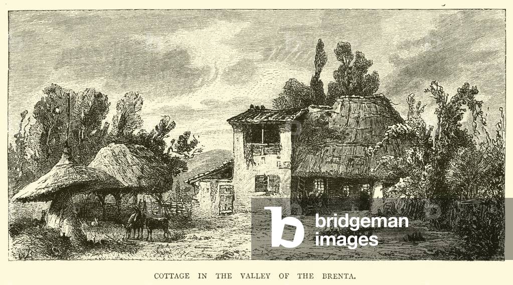 Cottage in the Valley of the Brenta (engraving)