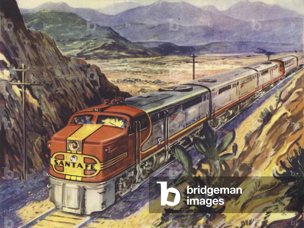 USA Santa Fe, Diesel-Electric (colour litho)