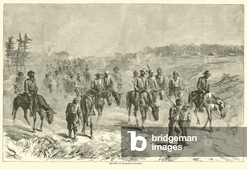 Return of Kautz's Cavalry, June 1864 (engraving)