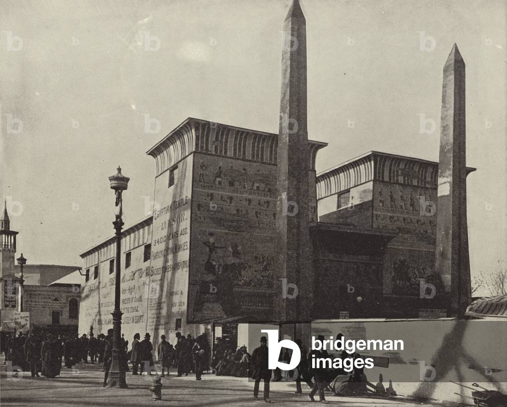 The Temple of Luxor (b/w photo)