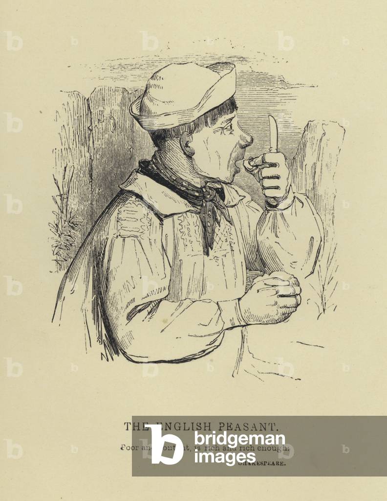 Kenny Meadows: The English Peasant (engraving)