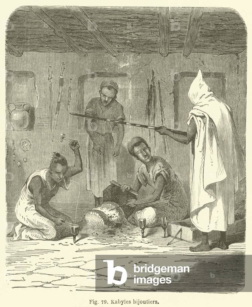 Kabyles bijoutiers (engraving)