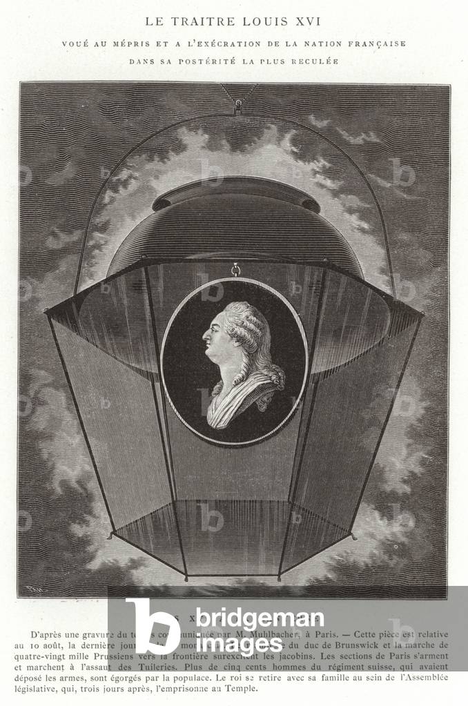 The Traitor Louis XVI, French Revolution (engraving)