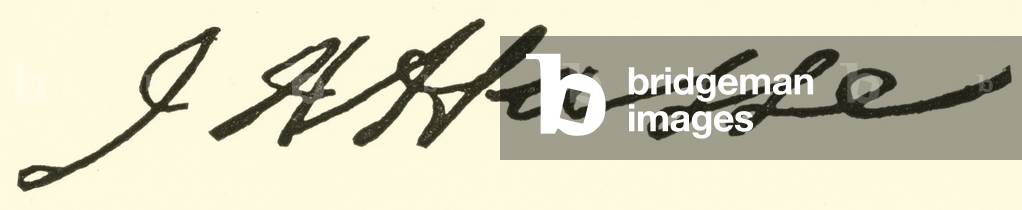 Johann Adolph Hasse, 1699-1783, signature (engraving)