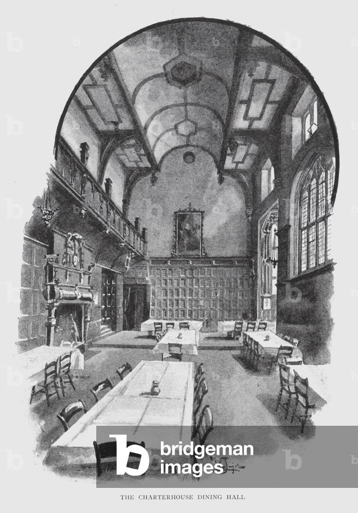 The Charterhouse Dining Hall (litho)