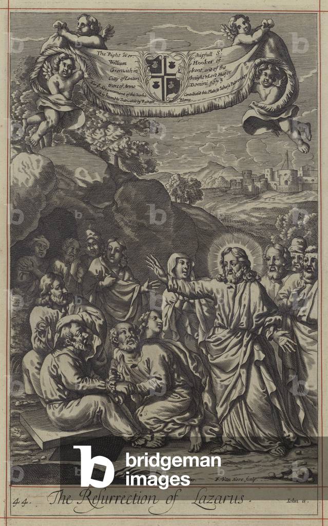 The Resurrection of Lazarus, 1701 (engraving)