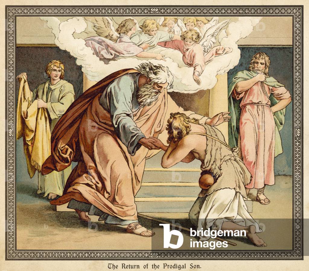 The Return of the Prodigal Son (chromolitho)