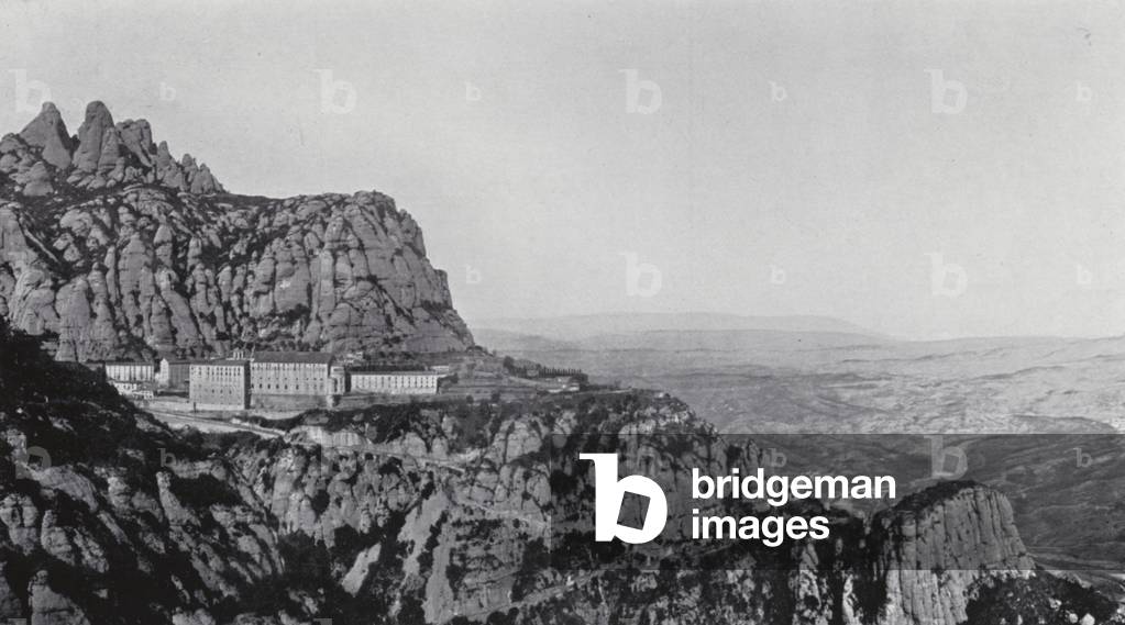 General view of Montserrat (b/w photo)