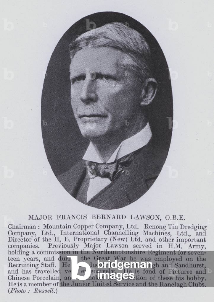 Major Francis Bernard Lawson, OBE (b/w photo)