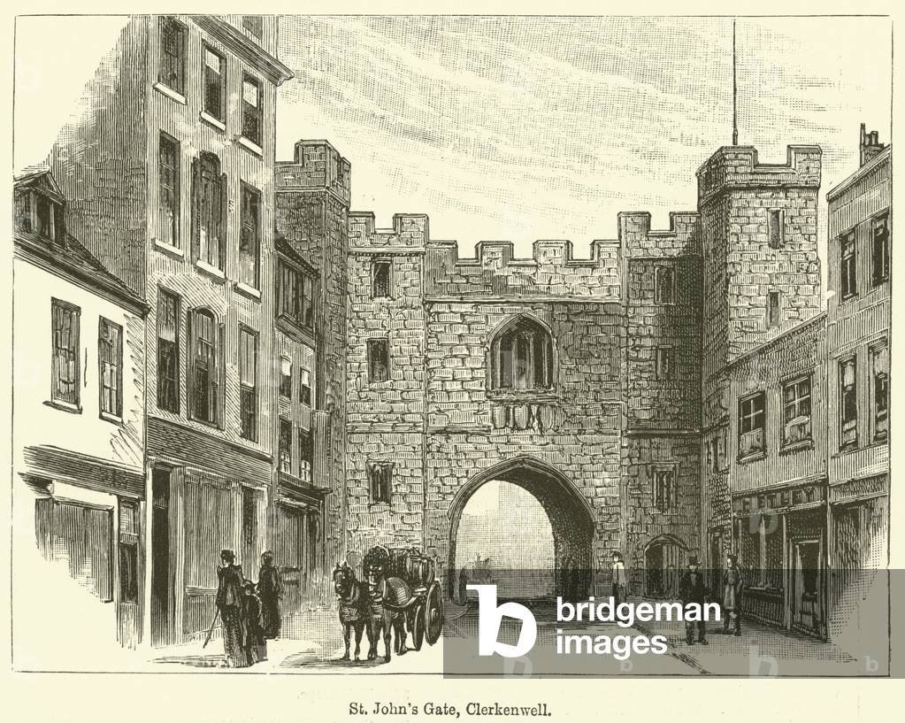 St John's Gate, Clerkenwell (engraving)