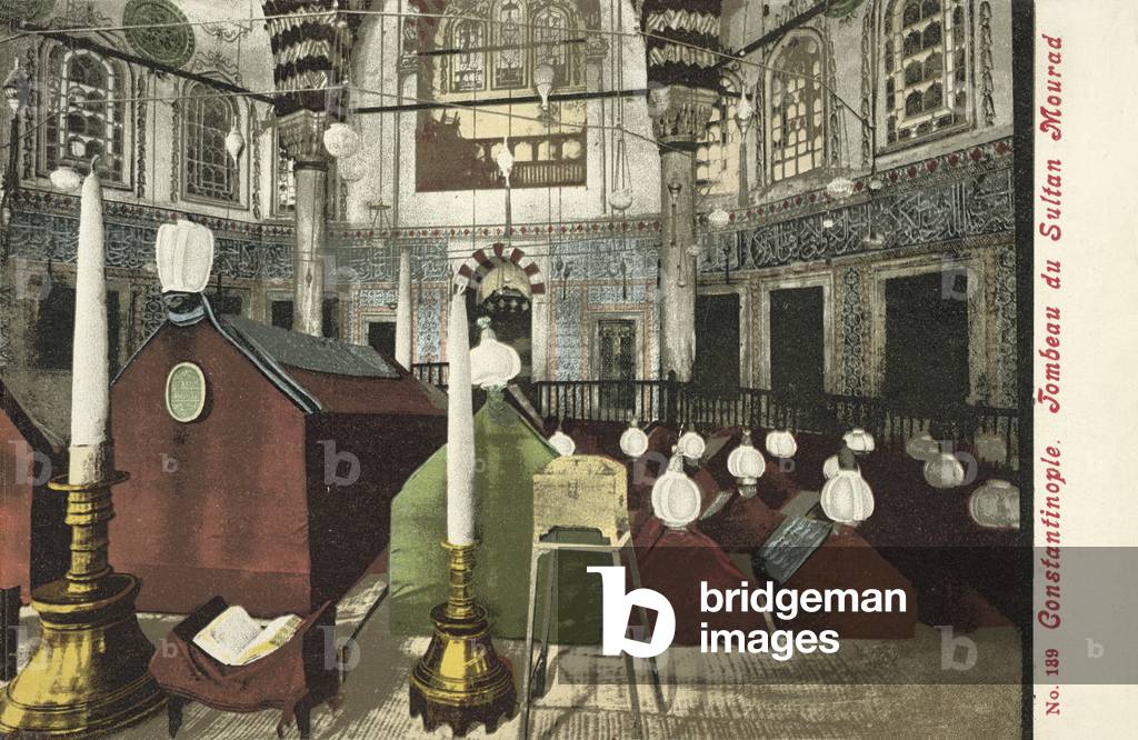 Constantinople, Tomb of Sultan Mourad (colour photo)
