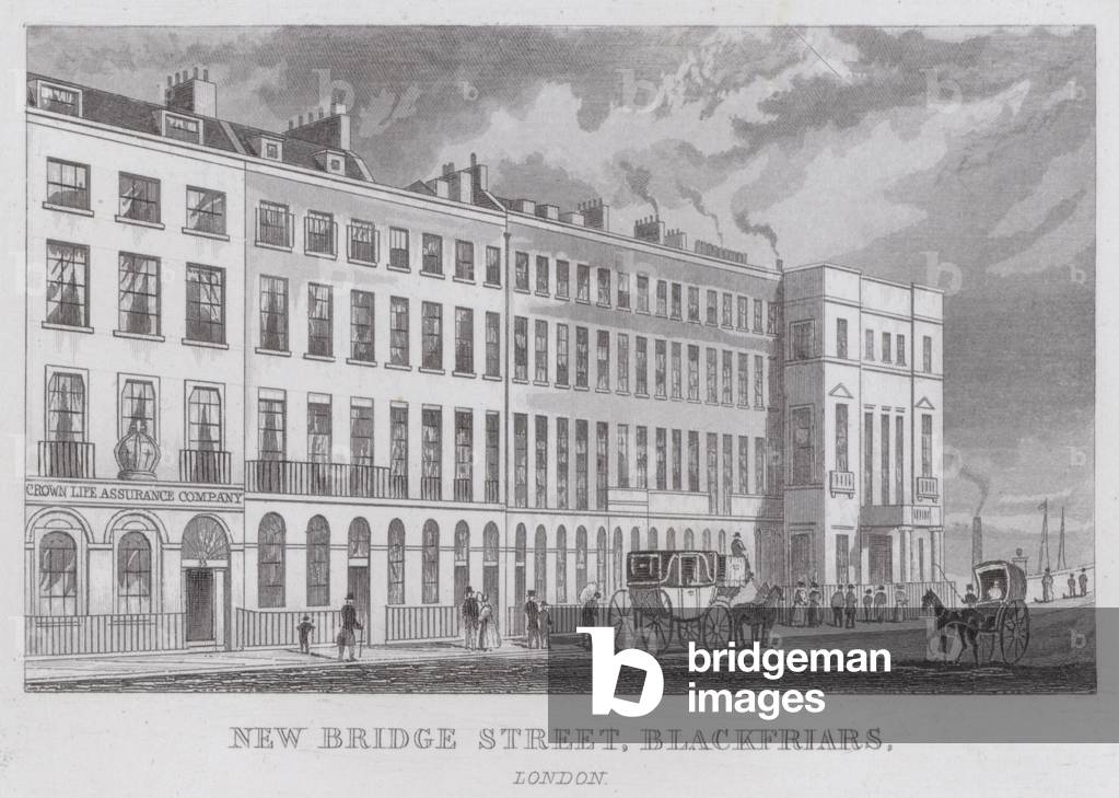 New Bridge Street, Blackfriars, London (engraving)