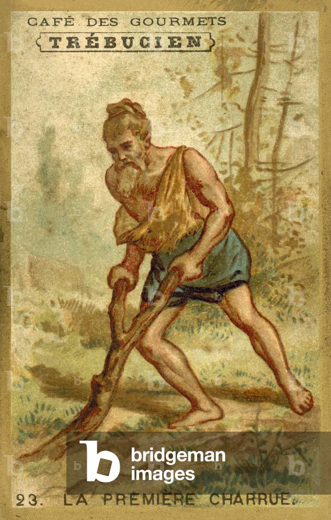 The first plough (chromolitho)