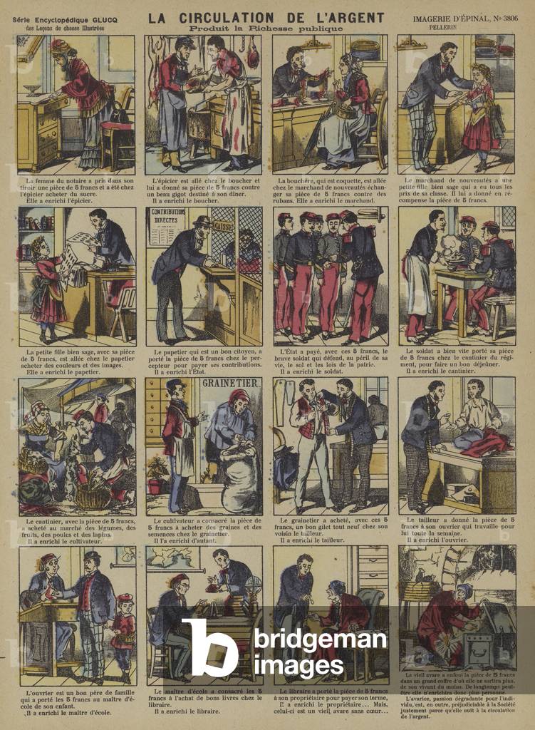 The circulation of money  (Epinal print)
