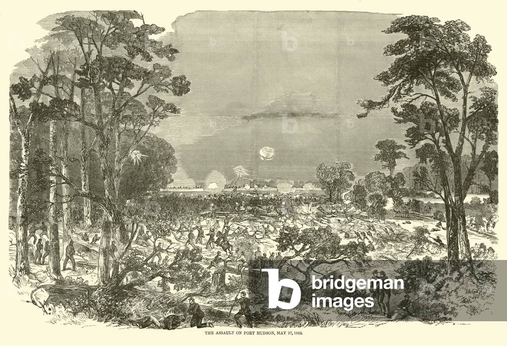 The assault on Port Hudson, 27 May 1863, May 1863 (engraving)