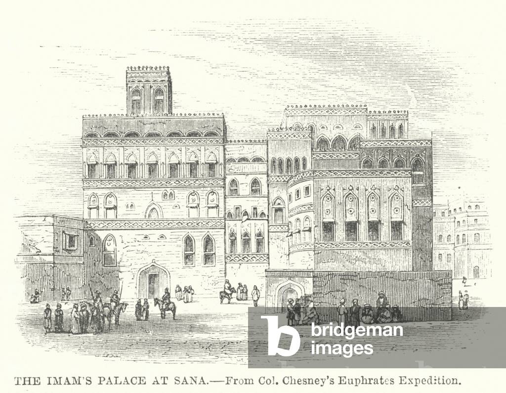 The Imam's Palace at Sana (engraving)