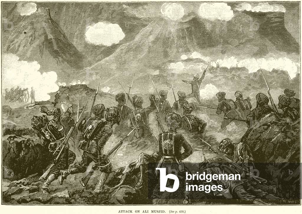 Attack on Ali Musjid (engraving)